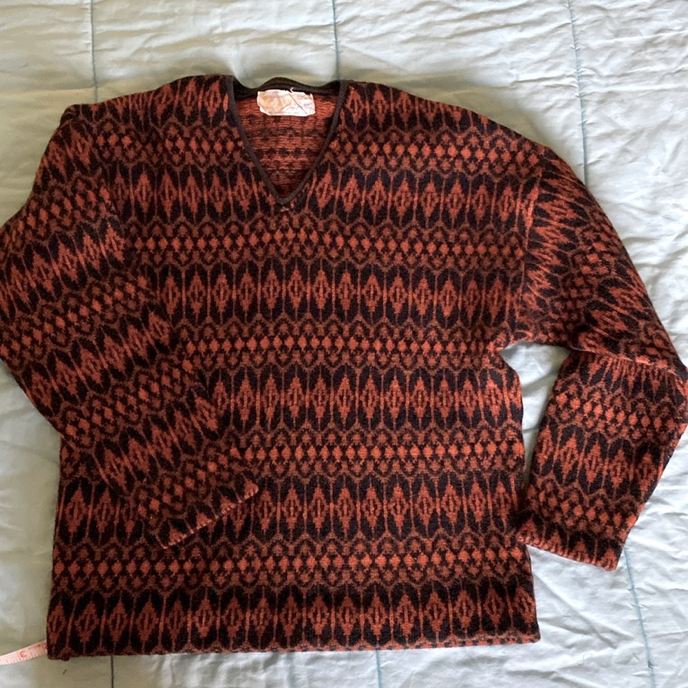 Swedish ski sweater,Iceland brand made in Sweden designed by Hans Heitsch .